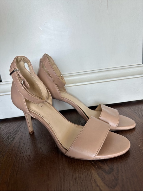 Nine West Shoes - Nine West Nude Ankle-Strap Heels 8.5